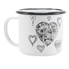 Metal Coffee Mug printed Animal Plant 350 ml